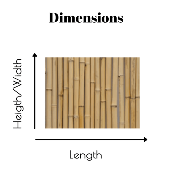 How to measure bamboo screens