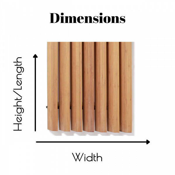 How to measure our laminated bamboo screens