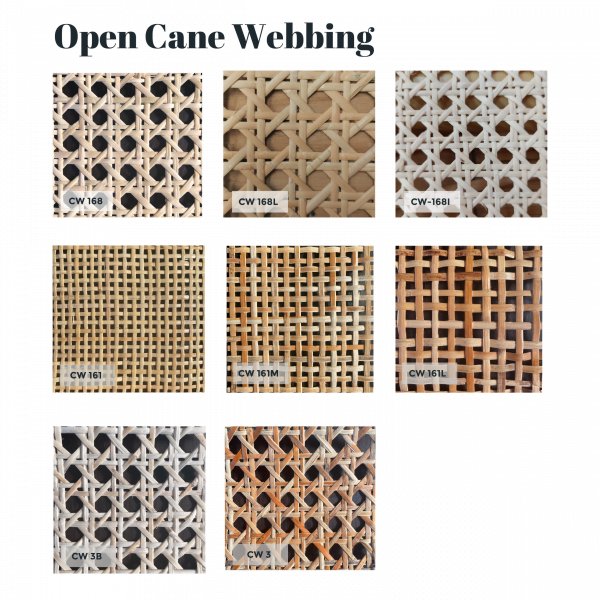 Full Collection of Open Cane Webbing Patterns