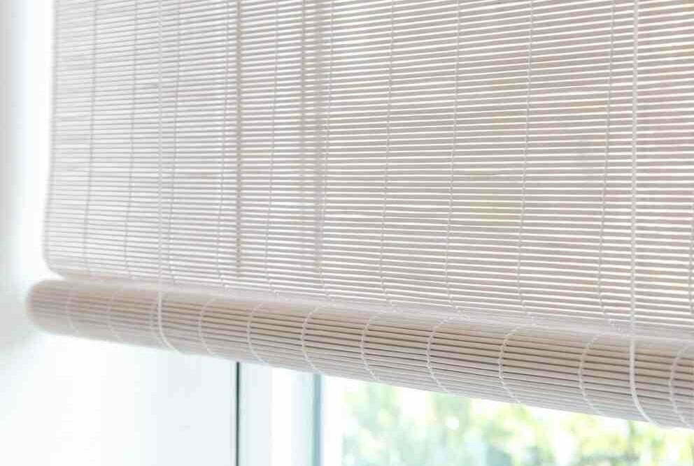 White Matchstick Bamboo Blinds