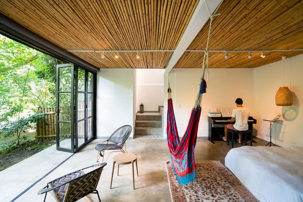LAKE HOUSE | COLOMBIA
esa Arquitectura | Ceiling Design | Architecture | Interior Design | Bamboo Rods and Poles | Living Room Design  | biophilic design | biophilia for mental health